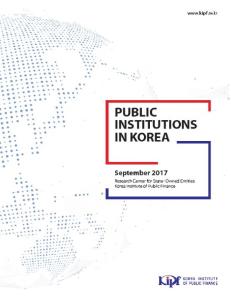 Public Institutions in Korea